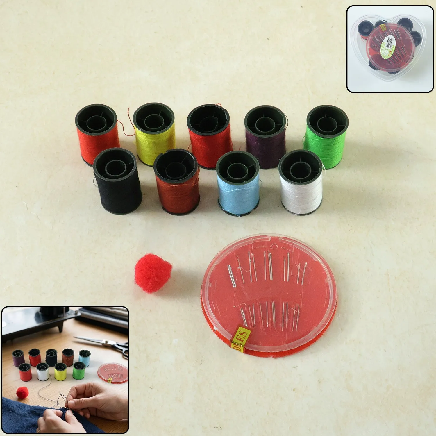 Premium Portable Sewing Kit – Compact & Ideal for Quick Repairs - Buy Online at Alikart