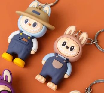 Brown Cartoon Keychain – Cute Bag & Key Accessory (Random character-Pack of 1 Pc)