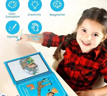Water Magic Coloring Book for Kids | Reusable Water Reveal Activity Pad with Magic Pen (Random Design)