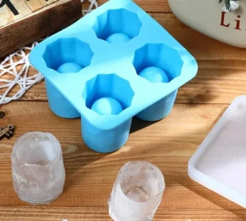 Silicone Shot Glass Ice Mold – Reusable Flexible Ice Cube Mold for Drinks & Cocktails (Pack of 1)