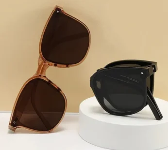Ultralight Protection Black Foldable Sunglasses for Men & Women Without Cover Case