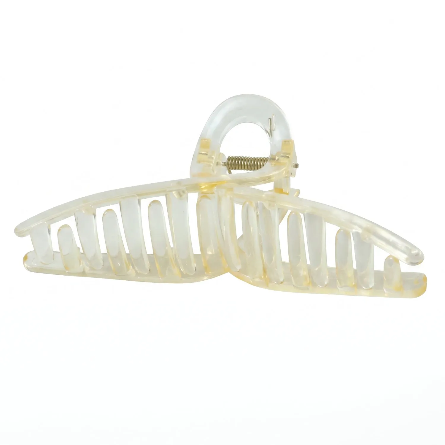 Stylish Plastic Hair Clip Transparent Claw Clutcher for Women (1 Pc) - Detailed Feature View 4