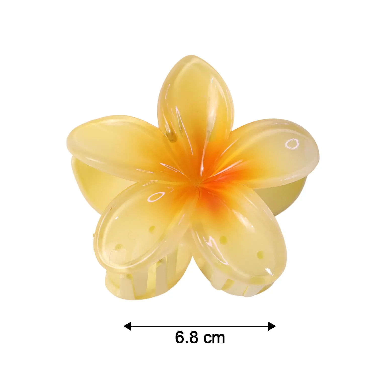 Plastic Stylish Flower Hair Clip Claw Clutcher Mix Design (1 Pc) - Detailed Feature View 8
