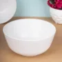 Premium Hammered Melamine Tableware White Glossy Finish Serving Bowls for Dining Table (Set Of 2, 1300 mL ) - Buy Online at Alikart