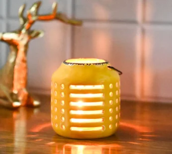 Hanging Tealight Candle Holder – Yellow