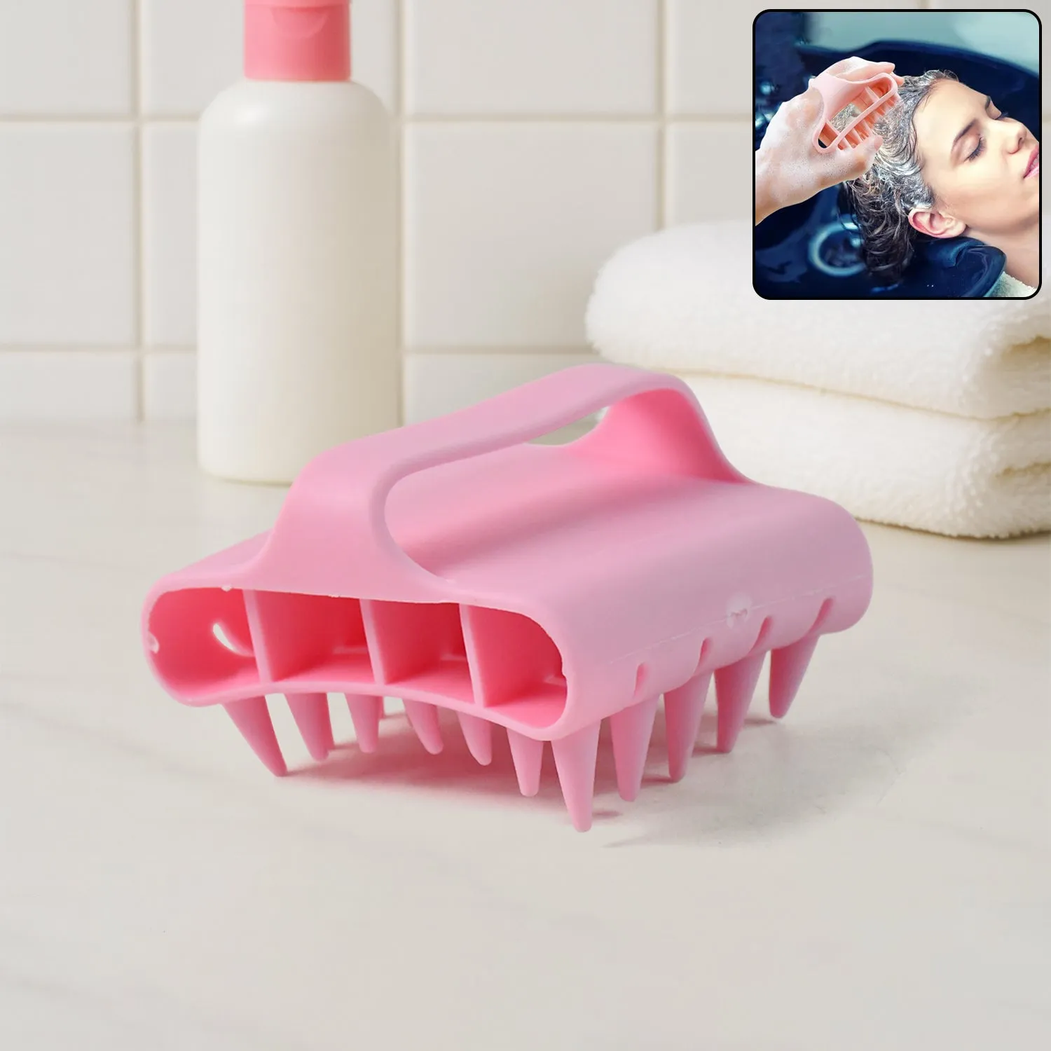 Premium Scalp Massager Shampoo Brush – Soft Silicone Deep Clean & Relax - Buy Online at Alikart