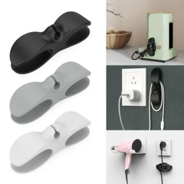 Holder Clip Self-Adhesive Cable & Cord Wrapper for Kitchen Appliances – Wire Organizer Clip (1 Pc)