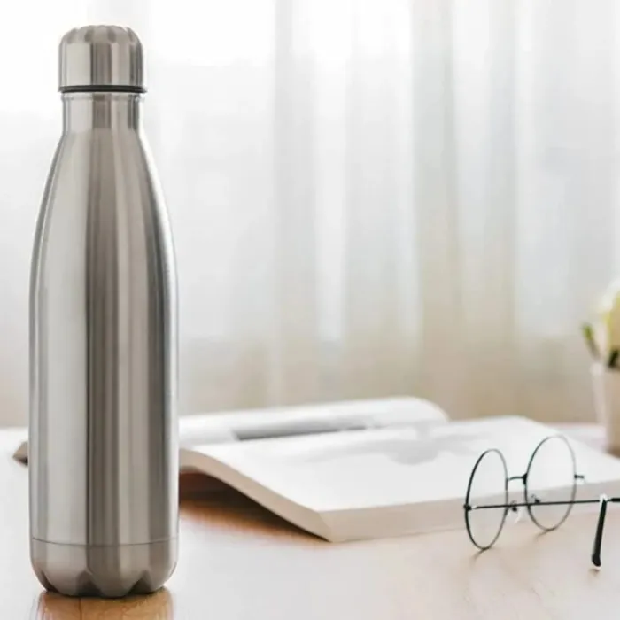 HomeJoy 750ml Hot & Cold Cola Bottle – 12-Hour Cold Water Guarantee, Stainless Steel Water Bottle with Free Bottle Brush - Detailed Feature View 2
