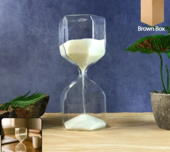 Glass Hourglass Timer – Elegant 2.5-Minute Visual Focus Timer