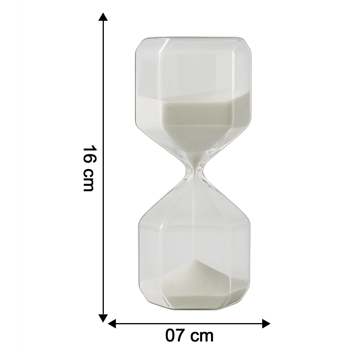 Glass Hourglass Timer – Elegant 2.5-Minute Visual Focus Timer - Detailed Feature View 2