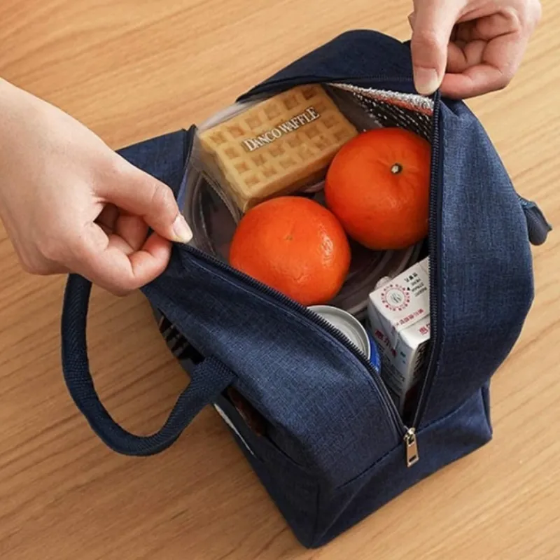 Portable Thermal Lunch Bag – Insulated Food Storage Bag for Office, School & Travel (Random Colour-Pack of 1) - Detailed Feature View 2