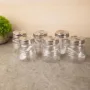 Premium Jars, Transparent & Silver, Plastic, Set of 6, 200 mL - Buy Online at Alikart