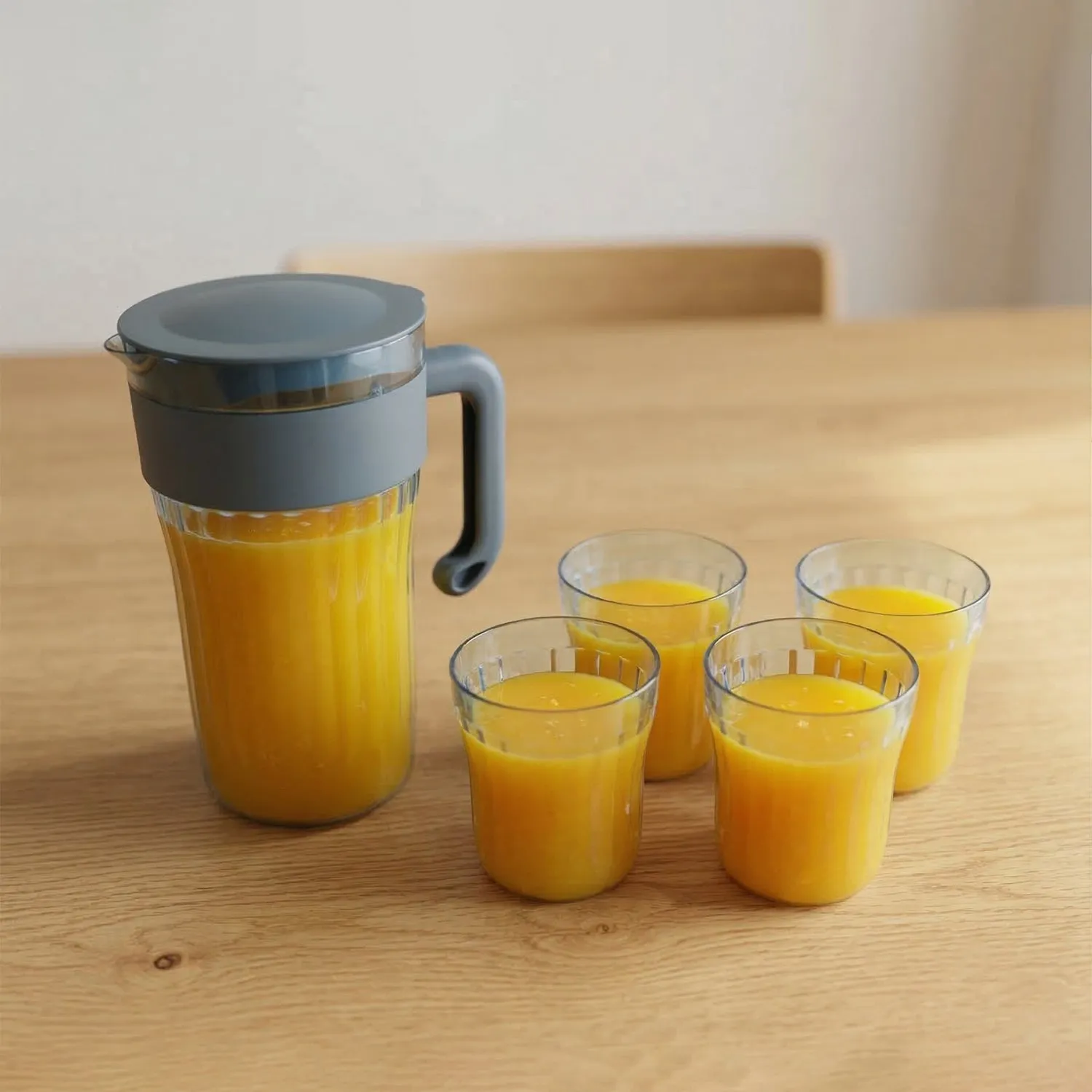 Plastic Water Jug with 4 Glasses Set – Perfect for Home Use - Detailed Feature View 4