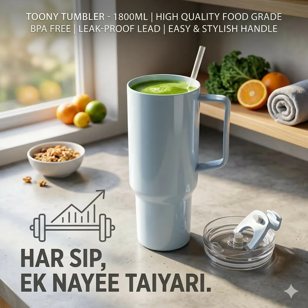 Travel Tumbler – Large 1800ml Capacity with Leak-Proof Lid for Hydration - Detailed Feature View 6