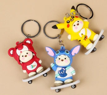 Large Skateboard Series Keychain – Stylish Mini Skateboard Key Ring & Bag Charm (1 Pc)