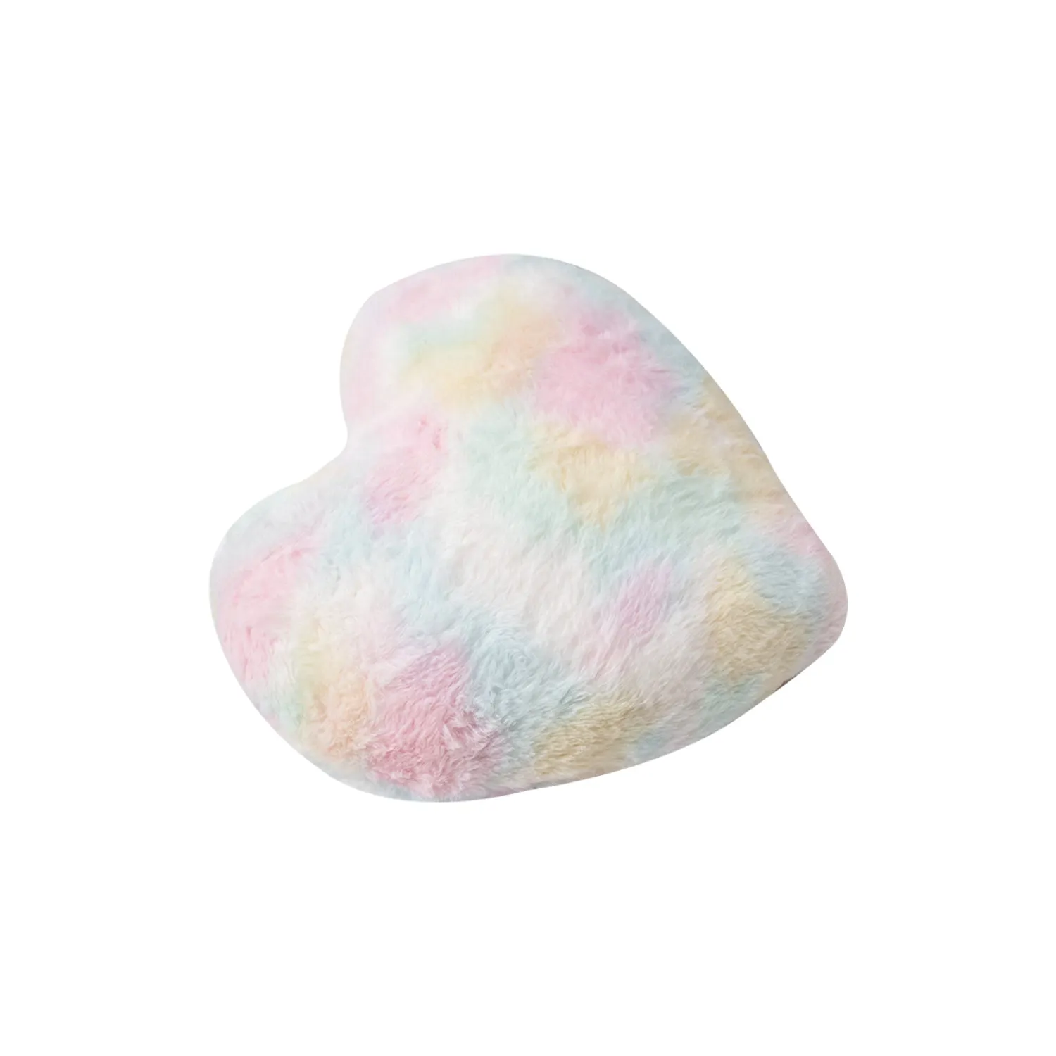 Large Rainbow Heart Cushion - Detailed Feature View 4