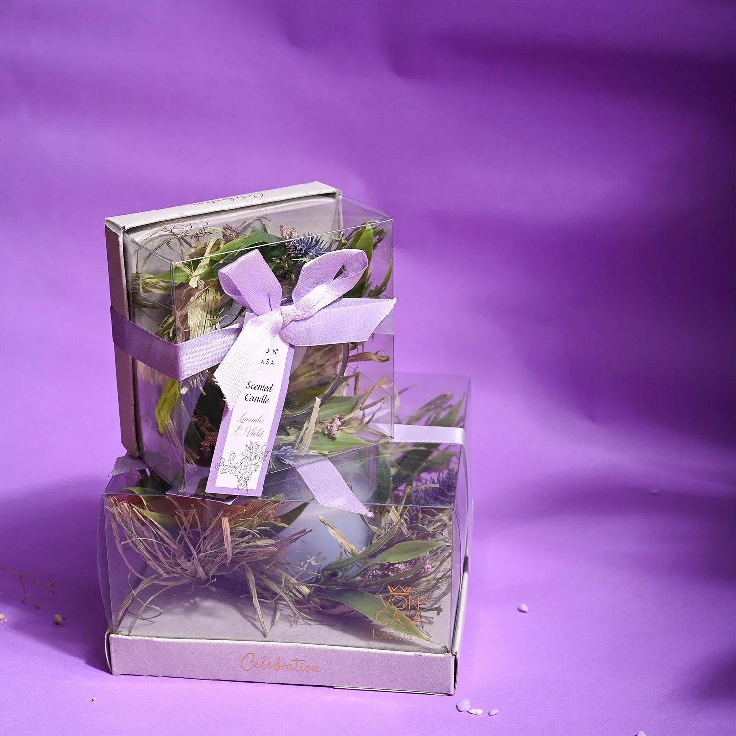 Lavender Small Fragrance Candle - Detailed Feature View 2