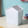 Premium Lightblue Plastic Swing Dustbin - Buy Online at Alikart