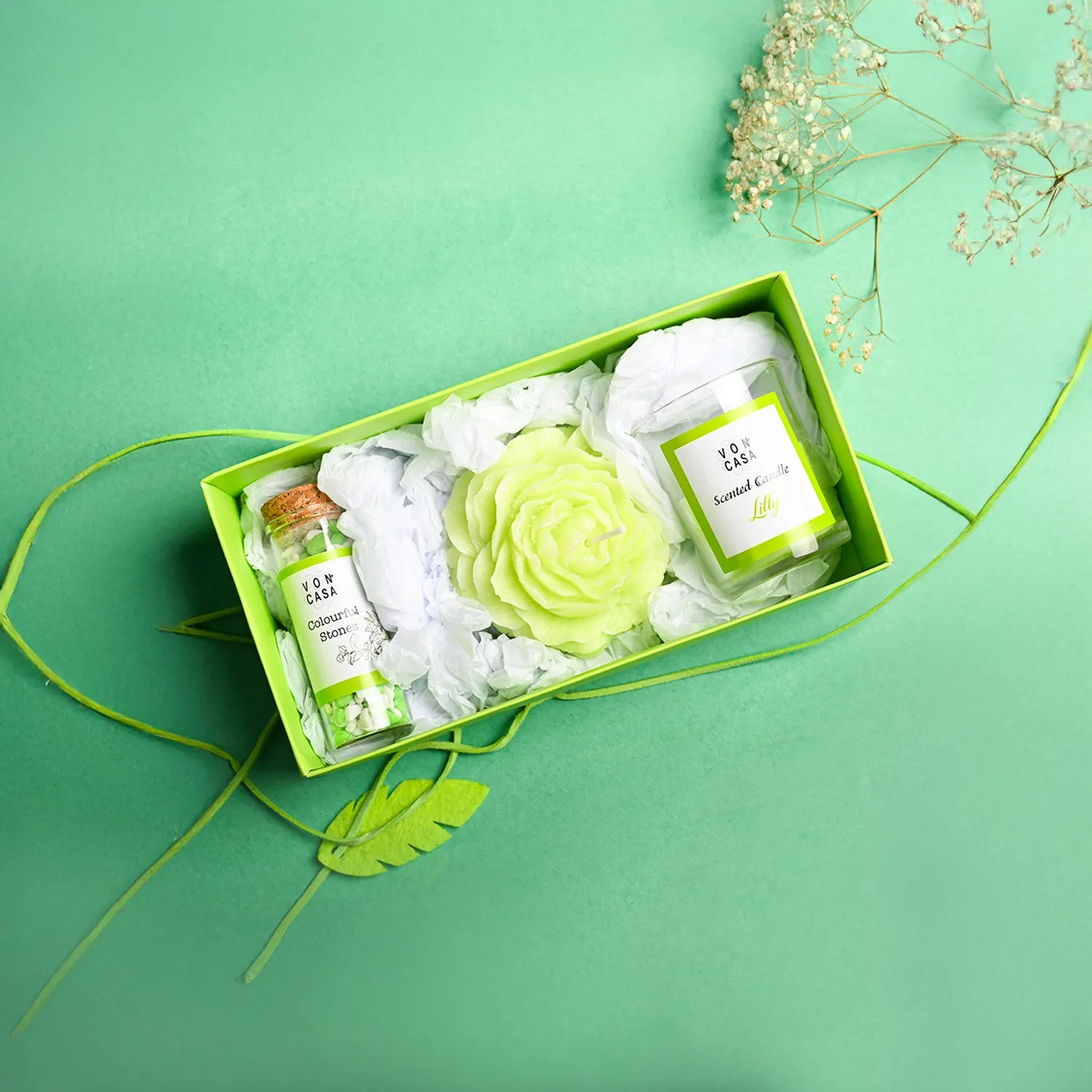 Premium Lily Fragrance Candle Gift Set - Buy Online at Alikart