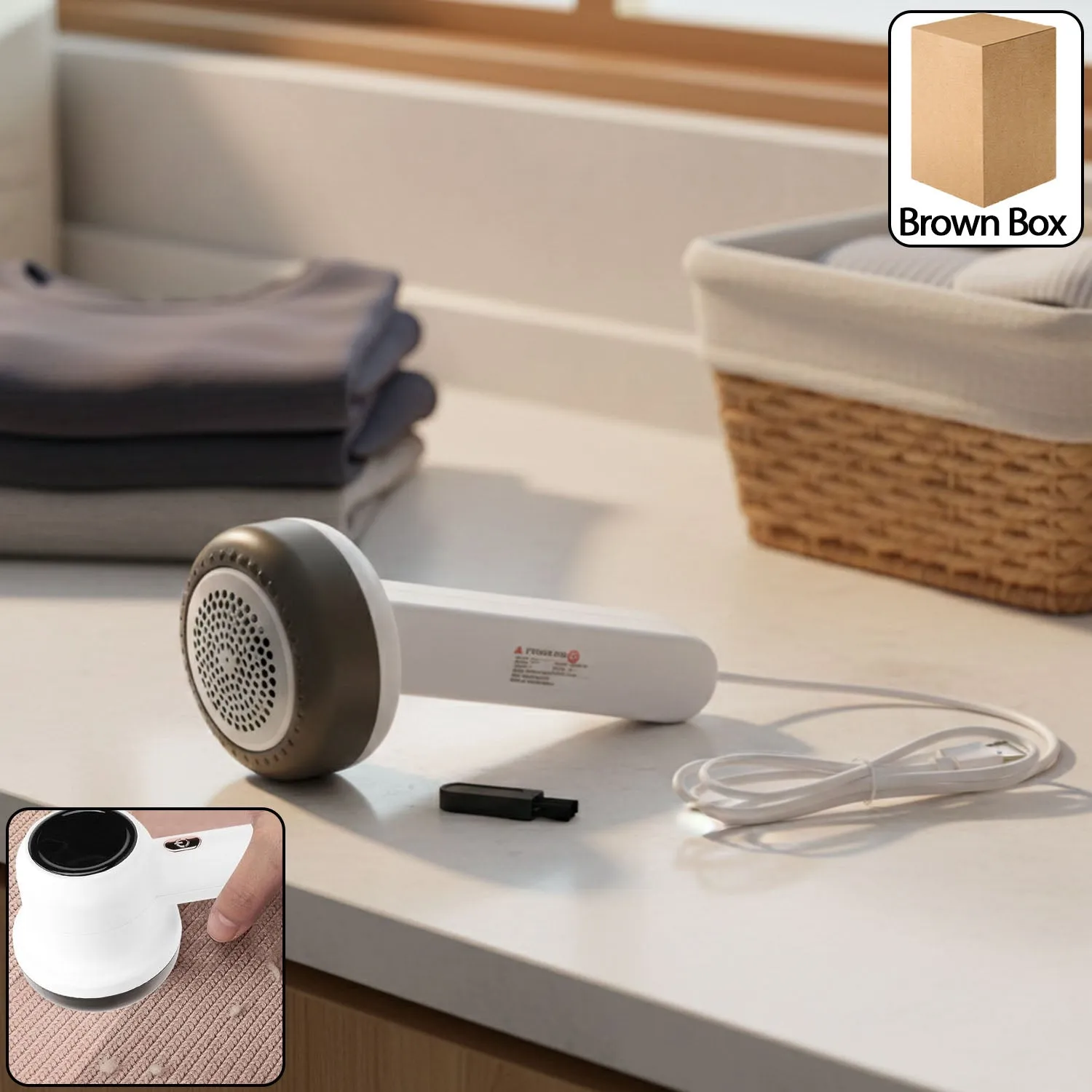 Premium Rechargeable Fabric Lint Remover – Gentle & Efficient Clothes Shaver - Buy Online at Alikart