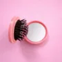 Premium Foldable Hair Brush – Compact Travel Comb with Built-In Mirror - Buy Online at Alikart