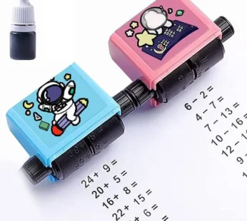 Digital Teaching Stamp, Math Roller Stamp for Addition Subtraction Multiplication Division Roller Number