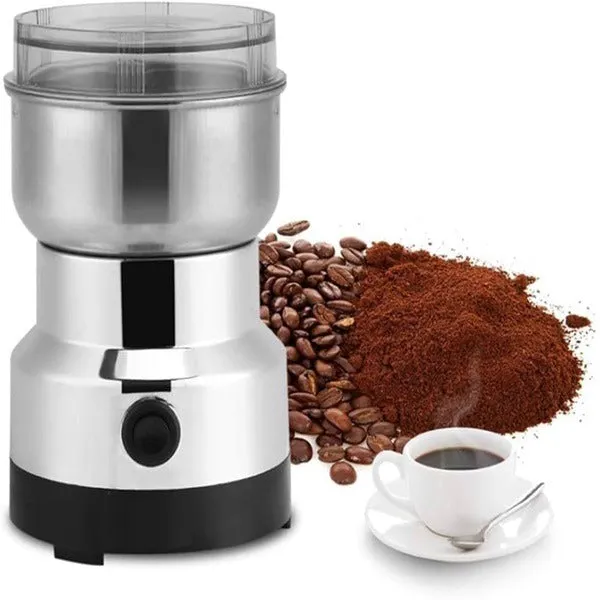 Stainless Steel Multifunctional Grinder & Coffee Maker – Electric Mini Grinder for Coffee Beans, Spices, Masala, Nuts & Grains (Pack of 1) - Detailed Feature View 2