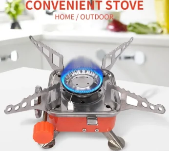 Mini Portable Outdoor Gas Stove, Butane Gas Burner For Outdoor Camping, Hiking, Picnic, Mini gas stove, Stainless Steel body, Folding Furnace, Camping Equipment