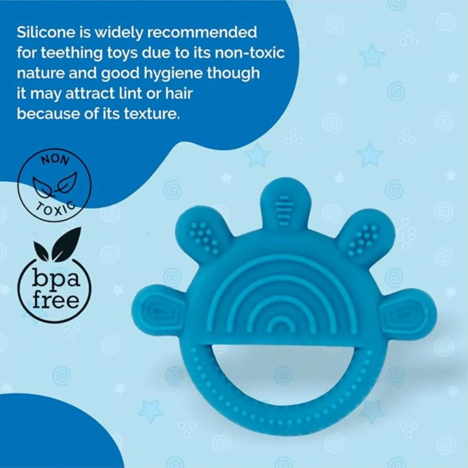 Silicone Baby Teether – Hand-Shaped for Gentle Gum Relief - Detailed Feature View 3