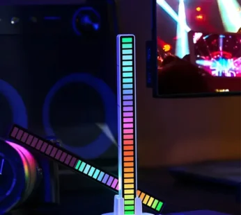 RGB Sound Reactive Music Level Light – LED Audio Spectrum Bar for Room & Desktop Decor
