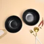 Premium Melamine Black Round Serving Bowl (Set of 2) - Buy Online at Alikart