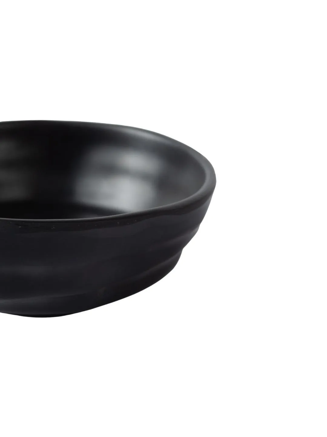 Melamine Black Round Serving Bowl (Set of 2) - Detailed Feature View 7