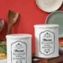 Premium Metal Biscuite & Namkeen Jar Set - Each Ivory & 1700 Ml - Buy Online at Alikart