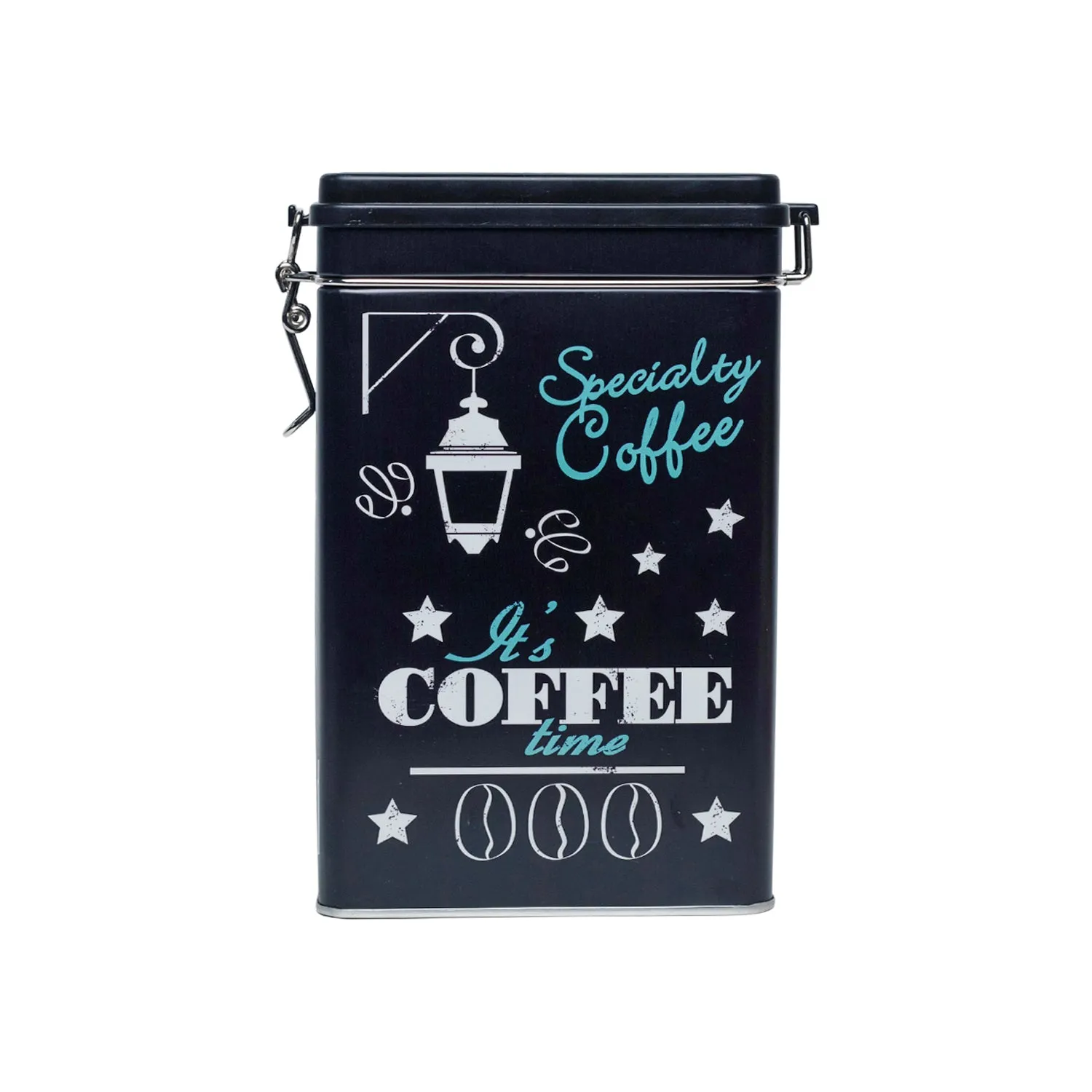 Metal Coffee Jar - Black, 1700Ml - Detailed Feature View 1