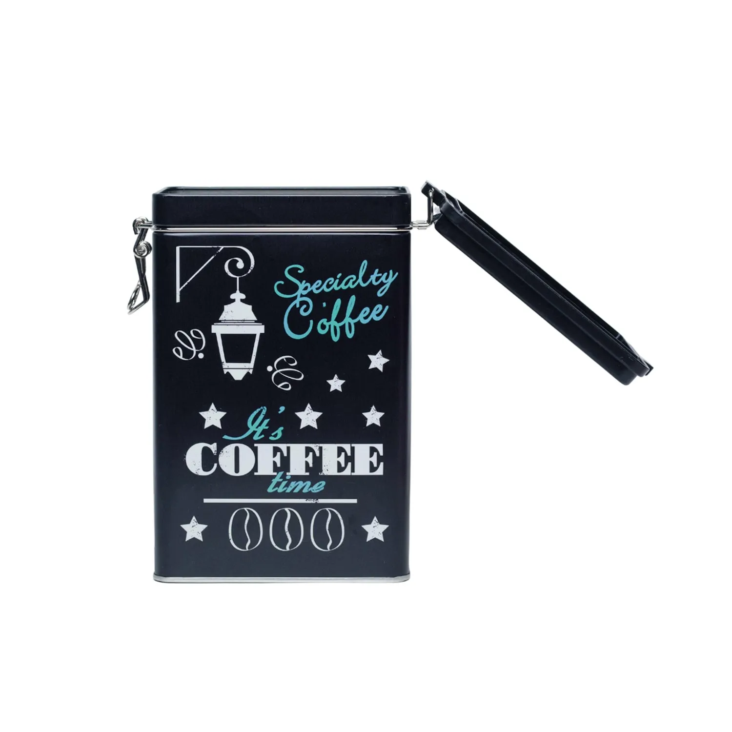 Metal Coffee Jar - Black, 1700Ml - Detailed Feature View 2