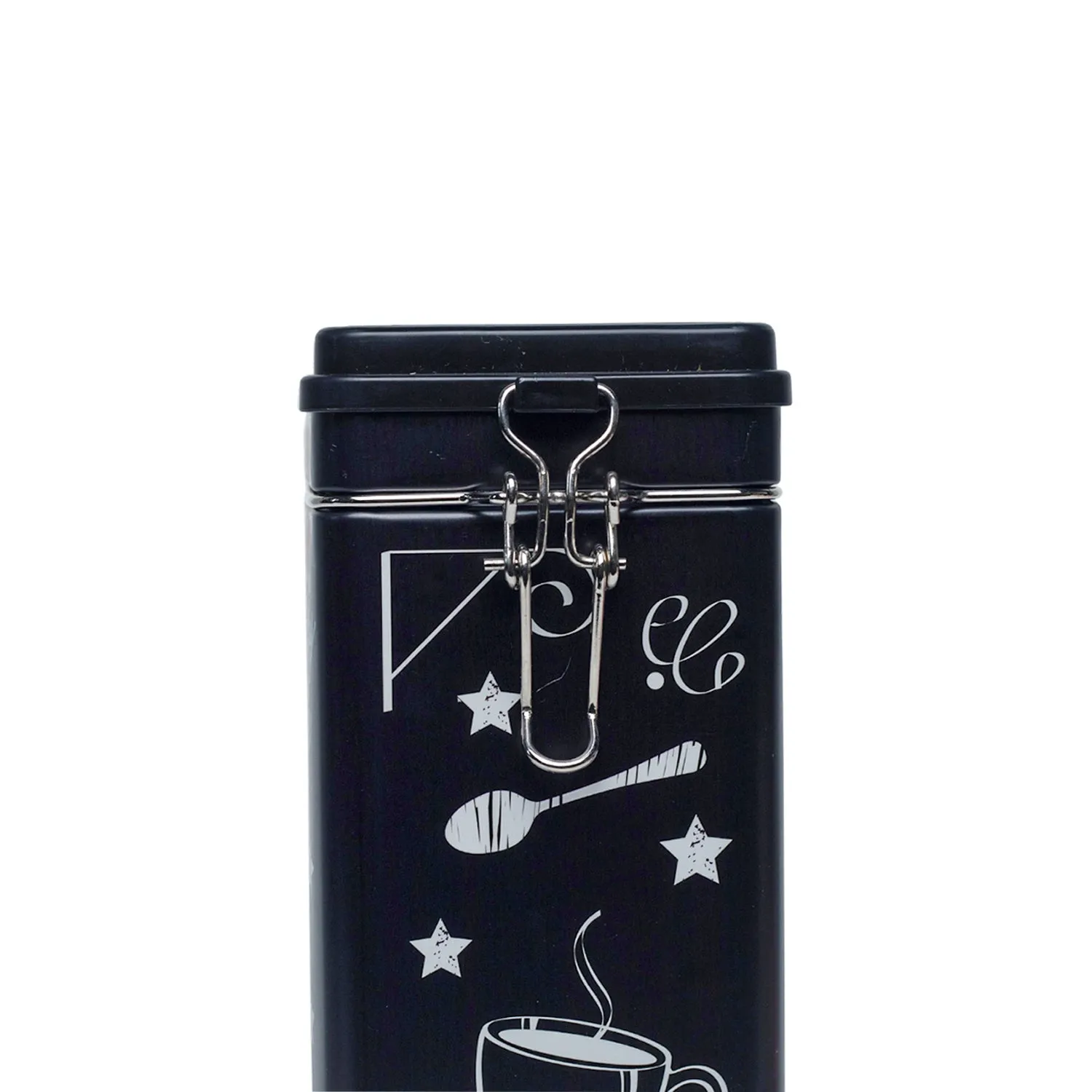 Metal Coffee Jar - Black, 1700Ml - Detailed Feature View 3