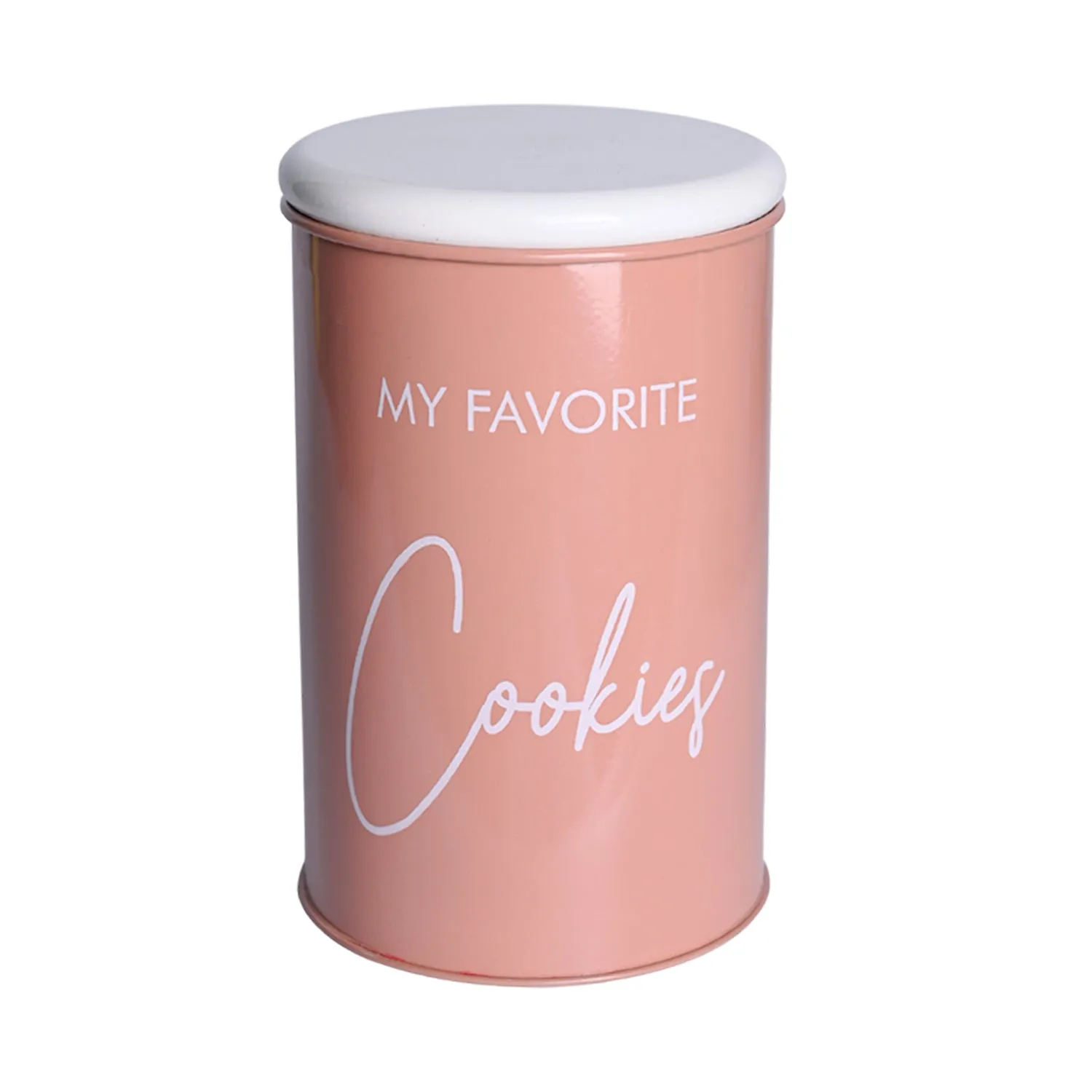 Metal Cookies Jar - Brown, 900 Ml - Detailed Feature View 2