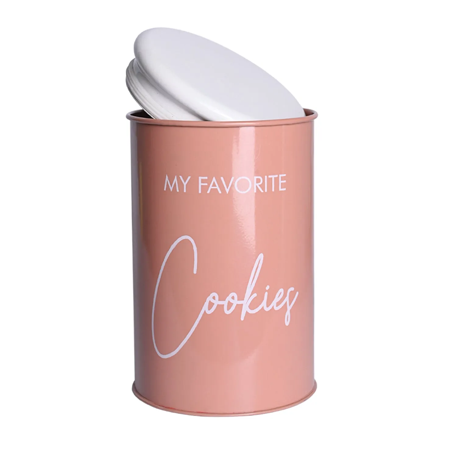 Metal Cookies Jar - Brown, 900 Ml - Detailed Feature View 3