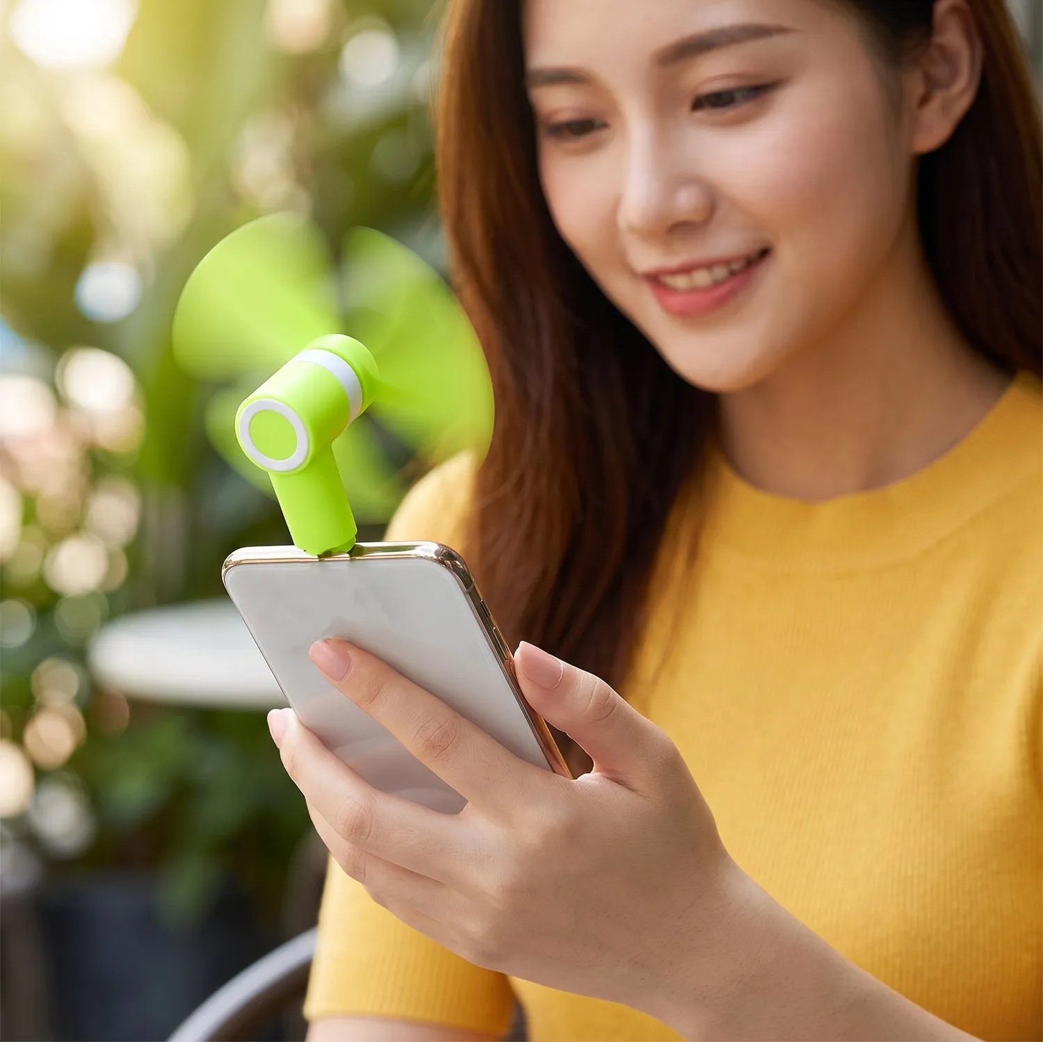 Mini USB Fan Portable Mobile Phone Plug In Cooling Fan Soft Blades (1 Pc) - Detailed Feature View 3