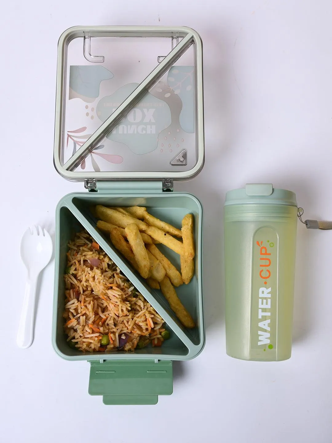 Premium Mint Green Lunch Box Set - Fresh and Invigorating - Buy Online at Alikart