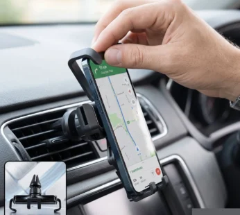 Plastic Car Mobile Phone Holder Air Vent Mount 360 Degree Rotating (1 Pc)