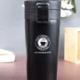 Premium Mug, with Sipper Lid, Tea & Coffee Mug, Black, Stainless Steel, 330 mL - Buy Online at Alikart