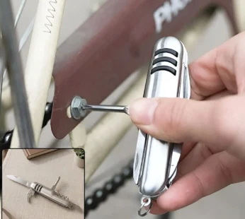 5 In 1 Multifunction Travel Pocket Knife Multi Tool for Camping Outdoor (1 Pc)