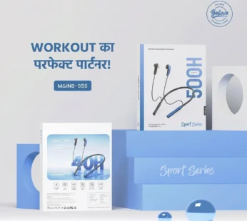 Wireless Neckband Earphones – Deep Bass & 50H Battery Life