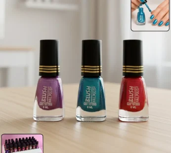 Metallic Mini Nail Polish – 6 ML Quick-Dry Glitter Finish