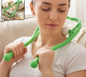Manual Neck Shoulder Roller Massager with Rolling Balls for Pain Relief (1 Pc)