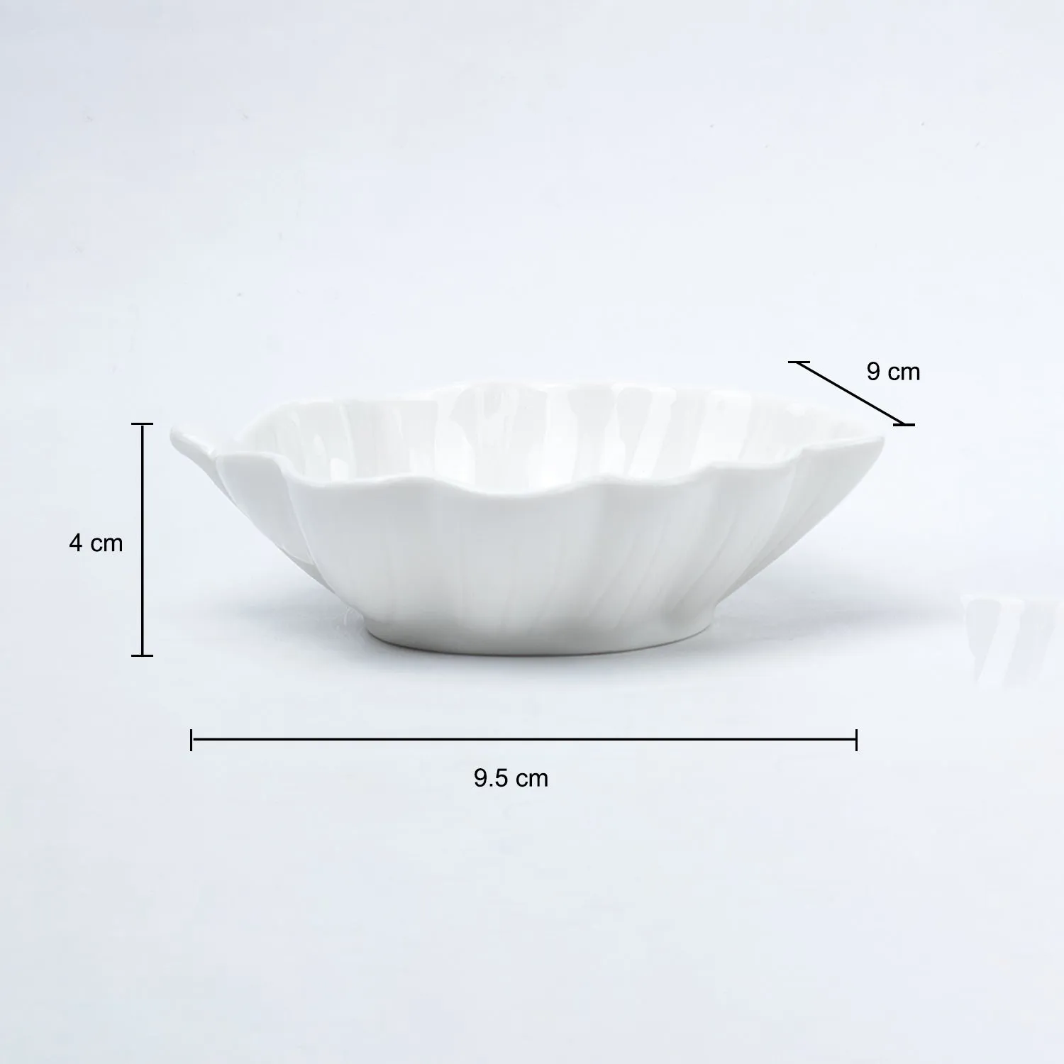 Off White Ceramic Dish - Pack Of 3, Plain - Detailed Feature View 6