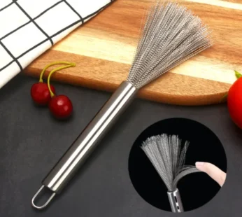 Cookware Scrubber Brush – Long Handle Dishwashing Brush for Stainless Steel Pots, Pans, Ovens & Grills
