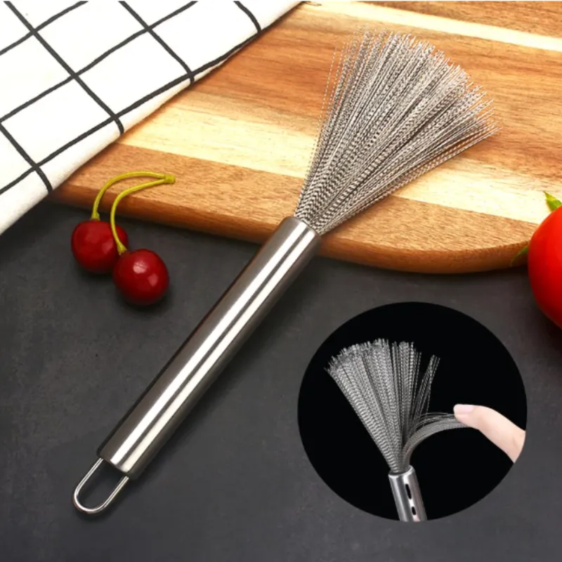 Premium Cookware Scrubber Brush – Long Handle Dishwashing Brush for Stainless Steel Pots, Pans, Ovens & Grills - Buy Online at Alikart