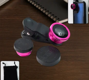 Mobile Camera Lens Set – Wide Angle, Macro & Fisheye Clip-On Kit